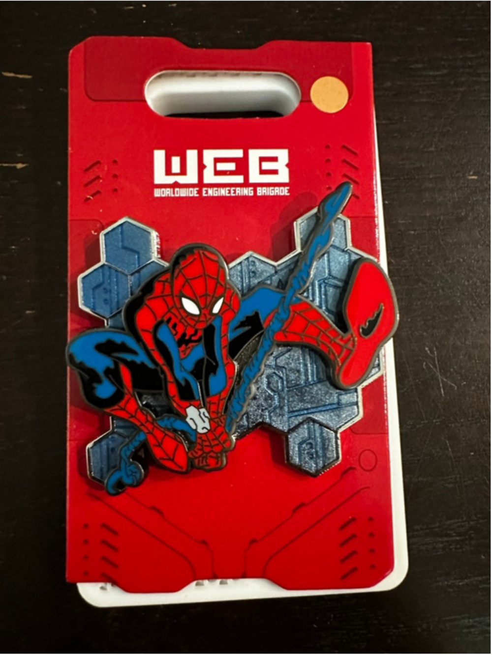 Marvel Spiderman WEB Pin Disney Pin Marvel Pin Worldwide Engineering Brigade
